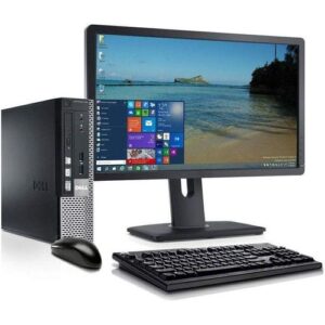 Refurbished Optiplex 7020 Complete Desktop - Intel Core I5 3.0GHz 8GB RAM 500GB Win 11 19" Wide Display monitor 2ND GEN