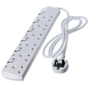 Power Extension Cables 6 Way 5 Metre Long /USB Surge Protection