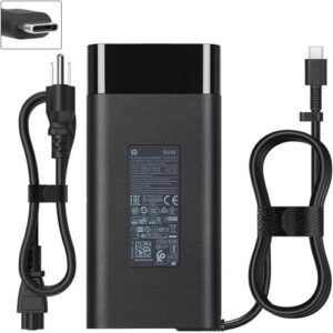 HP 90W USB-C Laptop Charger for Spectre x360, Envy x360, EliteBook x360, ZBook x2 G4 Type C Adapter Power Supply Cord