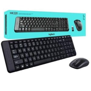 Logitec MK220 Wireless Keyboard And Mouse Combo- Black