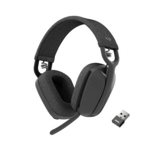 Logitech Zone Vibe Wireless Headset – Bluetooth + USB C Receiver – Noise Canceling Mic – Lightweight