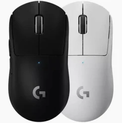 LOGITECH G PRO X SUPERLIGHT WIRELESS MOUSE DUAL-MODE GAMING MOUSE RECHARGEABLE WHITE BLACK